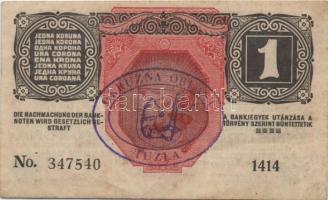 1916. 1K "Okruzna Oblast-Tuzla" lila körbélyegzővel T:II