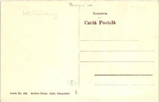 Höltövény, Heldsdorf, Halchiu; Cazarma / Kaserne / Kaszárnya, laktanya, Atelier Heinr. Gust kiadása ...