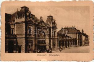 Kolozsvár, Cluj; Vasútállomás, Keszey Albert kiadása / railway station (EK)
