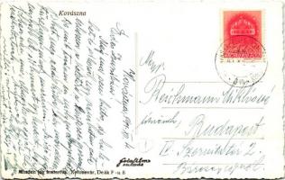 Kovászna, Covasna; Fő tér, Adalbert Imre Béla, Debreczi,  Deák, Pap Géza, D. Kovács üzletei, gyógysz...