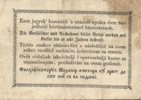 1848-1849. Kis tétel "Kossuth bankó" 30kr (3x) + 5Ft 2klf (román szövegben variáns) T:II,I...