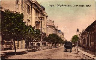 Lugos, Lugoj; Gáspári palota, Osztrák-magyar bank / palace, bank (EK)