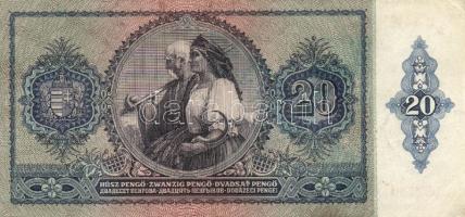 1930-1943. 10P + 20P + 50P + 100P zöld "nyilaskeresztes" fny-sal 4klf db T:II,II-