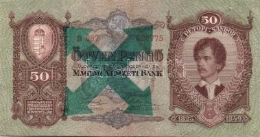 1930-1943. 10P + 20P + 50P + 100P zöld "nyilaskeresztes" fny-sal 4klf db T:II,II-