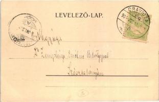 Oravica, Oravita; utcakép a Kis-tó mellett, Gross Gyula kiadása / street view next to the lake (EK)