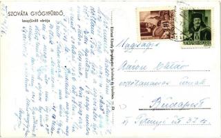 Szovátafürdő, Sovata; Iszapfürdő várója, belső, Körtesi Károly fényképész felvétele és kiadása / mud...