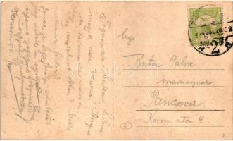 Temesvár, Timisoara; Belváros, Városi Ferenc József színház, Lloydsor, Tőzsdepalota, villamos, üzlet...