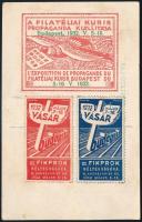1932 III. Fikprok bélyegvásár levélzárók gépi bélyegzésű nyomtatványon