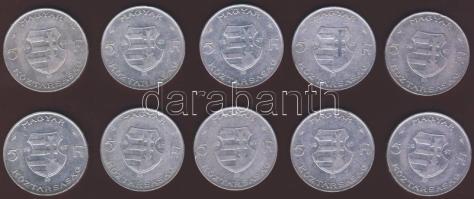 1947. 5Ft Ag "Kossuth" (10x) T:2,2/3+