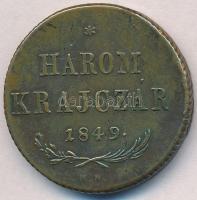 1849NB 3kr Cu T:2 ph., karc Adamo B2