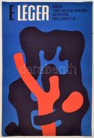 1968 Műcsarnok, Fernand Léger kiállítás plakát, sarkainál tűnyomok, 83x57 cm / Fernand Léger exhibition poster, pinholes, 83x57 cm