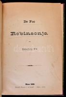 Benedicty Pál: De Foe Robinsonja. Bécs, 1881, Szerzői kiadás, Bergmann L. és társa, 14 p. Átkötött félvászon-kötés.
