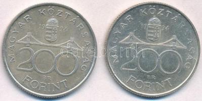 1994. 200Ft Ag "Deák" (2x) T:2