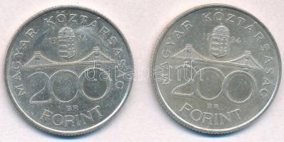 1994. 200Ft Ag "Deák" (2x) T:2