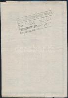 1949 Ügyvédi meghatalmazás 2 x 6Ft díjjeggyel, ritka