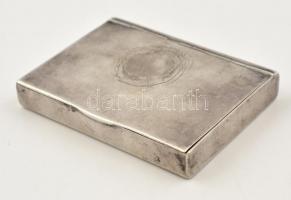 Ezüst(Ag) névjegykártyatartó, jelzett, 9x7x1,5 cm, nettó: 154,9 g