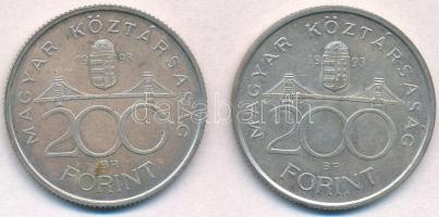 1993. 200Ft Ag "MNB" (2x) T:2