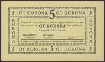 Sárospatak 1919. 5K T:I