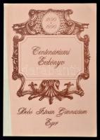 1990 Az Egri Magyar Királyi Állami Dobó István Gimnázum Jubileumi évkönyve az iskola fennállásának 100. évében. 1890-1990. Szerk.: Berzy Piroska, Dr. Petercsák Tivadarné, Hernádi Ferenc. Eger, Egri Nyomda, 184 p. Papírkötés, fekete-fehér fotókkal.