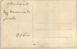 1917 Breit Bástya, építette a M. kir. 39. h. o. egy. utászosztag, a román fronton. Egy kaverna bejár...