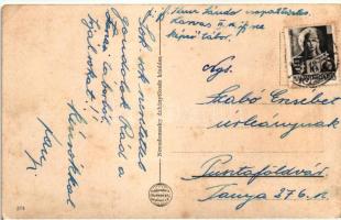 Szarvas, Városháza, Hősök szobra, Novodomszkiy kiadása (ázott / wet damage)