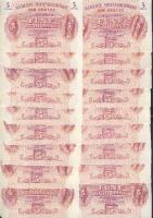 Ausztria/nemzetközi megszállás 1944. 5Sch (18x) benne sok egymásutáni, ill. kevés ugrású sorszám T:sarokhibával egyébként I-