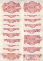 Ausztria/nemzetközi megszállás 1944. 5Sch (18x) benne sok egymásutáni, ill. kevés ugrású sorszám T:s...