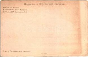 Munkács, Mukacheve, Mukacevo; Várpalánka, vár, libák / Palanky castle, geese (ázott / wet damage)