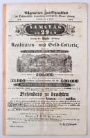 Ausztria / Bécs 1843. Allgemeines Intelligenzblatt szerencsejátékokkal foglalkozó kiadvány 4db száma egybe ragasztva T:2 Austria / Wien 1843. Allgemeines Intelligenzblatt about lotteries, 4 issues glued together C:XF