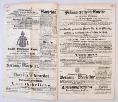 Ausztria / Bécs 1843. "Allgemeines Intelligenzblatt" szerencsejátékokkal foglalkozó kiadvá...