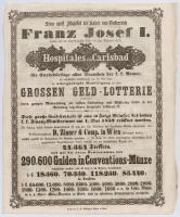 Csehország / Történelmi tartomány / Karlovy Vary 1851. "Karlsbadi Kórház" tájékoztatót a n...