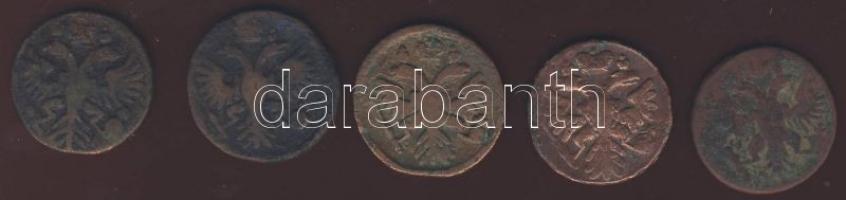 Oroszország 1731,1735,1737,1739,1750. 5klf Denga T:3+,3