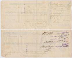 Szombathely  1909-1915. "Első Magyar Általános Biztosító Társaság" díjkötelezvény bélyegzé...