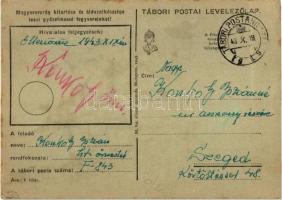 1943 Muszkaföld. Második világháborús tábori posta, grafika / WWII Hungarian graphic military field ...