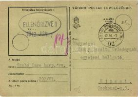 1942 Inkább Ukrajnában, mint magyar földön dúljon a háború! Sok-sok üdvözlet idegenből! Második vilá...