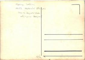 Gyenge Valéria, 1952-ben olimpiai bajnok magyar úszónő / Swimmer, Hungarian Olympic champion, photo ...