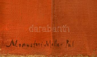 Monostori jelzéssel: Ablak a világra, olaj, vászon, 40×30,5 cm