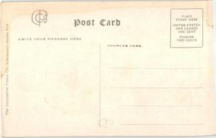 A Fair Catch. American football humour, couple. The Decorative Poster Co., Cincinnati Series P1-6. s...