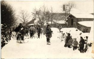 1930 Troppberg, indulás a sítúrán / ski tour, photo