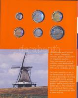 Hollandia 1999. 5c-2 1/2G 6klf forgalmi pénz mini utánzata szettben T:1