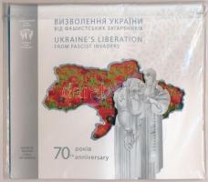 Ukrajna 2014. 5H Cu-Ni "Ukrajna felszabadulása" eredeti csomagolásban T:BU Ukraine 2014. 5 Hryven Cu-Ni "Ukraine's Liberation" in original packing C:BU