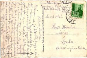 Komárom, Komárno; Hősök szobra, Gárdony és Fenyvesi kiadása / Heroes monument (kopott sarkak / worn ...