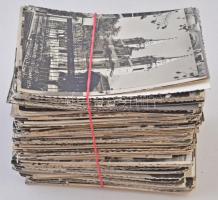 395 db MODERN magyar 50-60-as évekbeli fekete-fehér városképes lap, kisebb települések is / 395 MODE...