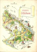 26 db MODERN térképes lap, főleg osztrák és német / 26 MODERN map postcards, mostly Austrian and Ger...