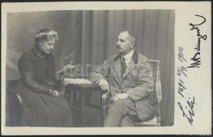 1914 Max von Thun gróf és neje fotólapon / Duke Max von Thun on photo postcard