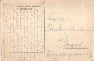 Csopak (?) Dr. Csécsi Nagy Miklós kastélya, Ifj. Weinwurm A. és Társa kiadása (EK)