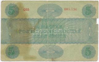 1919. 5K "Osztrák-Magyar Bank..." előlapján gúnyrajz T:IV
Adamo K8