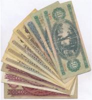 10db-os vegyes magyar forint bankjegy tétel, közte 1949. 100Ft T:III,III-