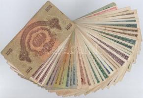 63db-os vegyes magyar pengő (közte néhány Vörös Hadsereg Parancsnoksága) és adópengő bankjegy tétel ...