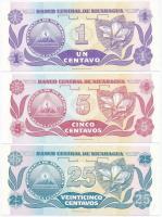 Nicaragua 1991. 1c + 5c + 25c T:I
Nicaragua 1991. 1 Centavo + 5 Centavos + 25 Centavos C:UNC
Kraus...